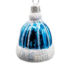 Hat Ornament with White Trim - Blue