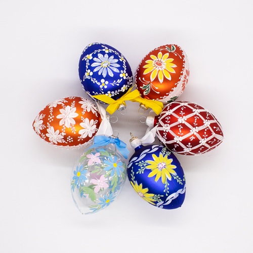 Egg Glass Ornaments (Large)
