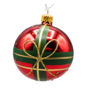 Red Green Gold Assorted Ornaments