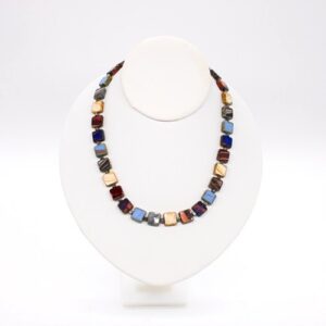 Colorful Czech Glass Squares Jewelry