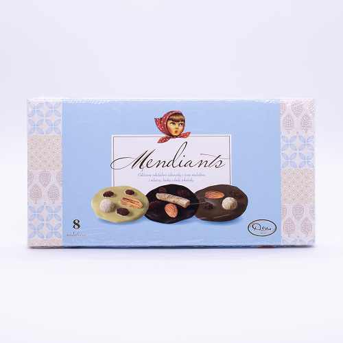 Chodolcate medallions in dark, milk and white flavors.