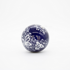 Modra Majolika Cobalt Blue Ware and Ball Ornament
