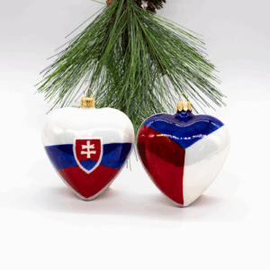Heart Ornaments With Flags