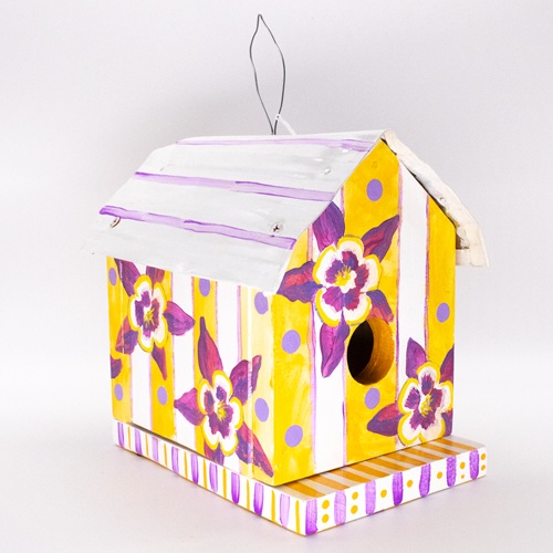 Čičmany or Flower Designs Birdhouse - Image 4
