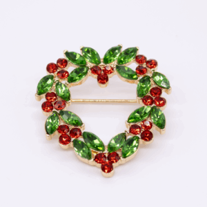 Heart-shaped Holiday Pin