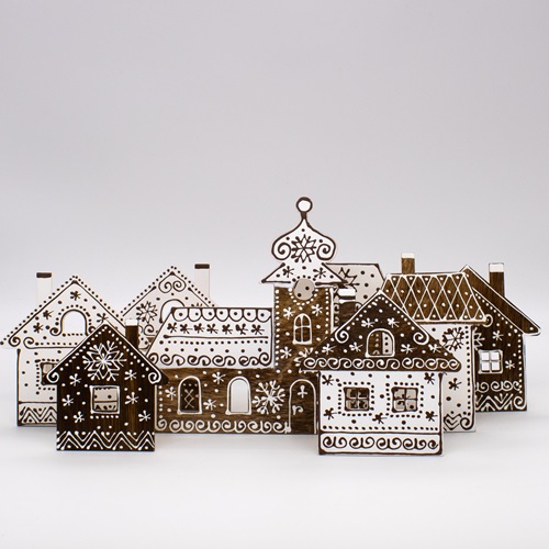 Wooden Winter Village
